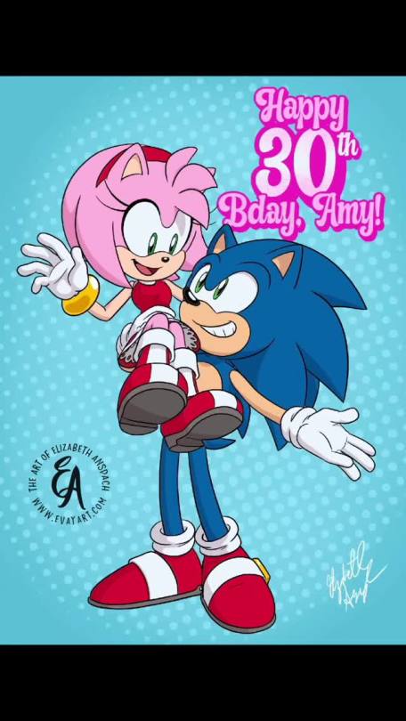 Animation made by @sherrydoodlez4u Amy's birthday kiss💙💖💋